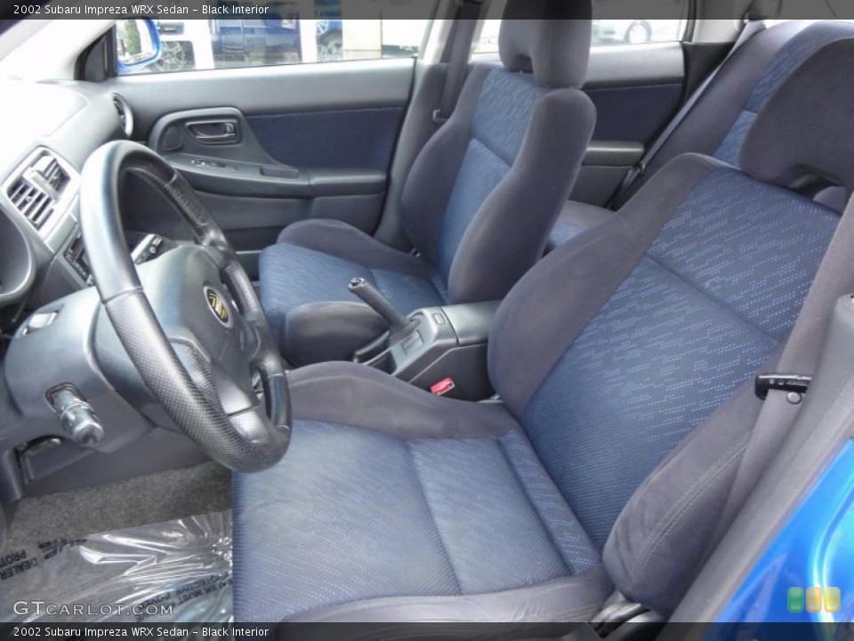 Black Interior Photo for the 2002 Subaru Impreza WRX Sedan #48333547