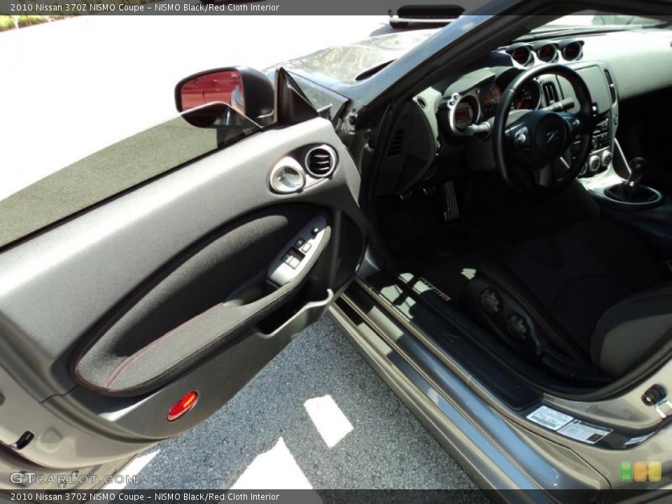 NISMO Black/Red Cloth Interior Door Panel for the 2010 Nissan 370Z NISMO Coupe #48333589