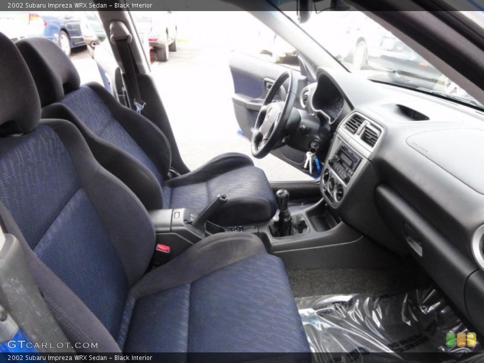 Black Interior Photo for the 2002 Subaru Impreza WRX Sedan #48333592