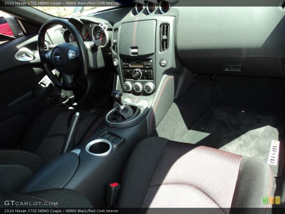 NISMO Black/Red Cloth Interior Dashboard for the 2010 Nissan 370Z NISMO Coupe #48333664