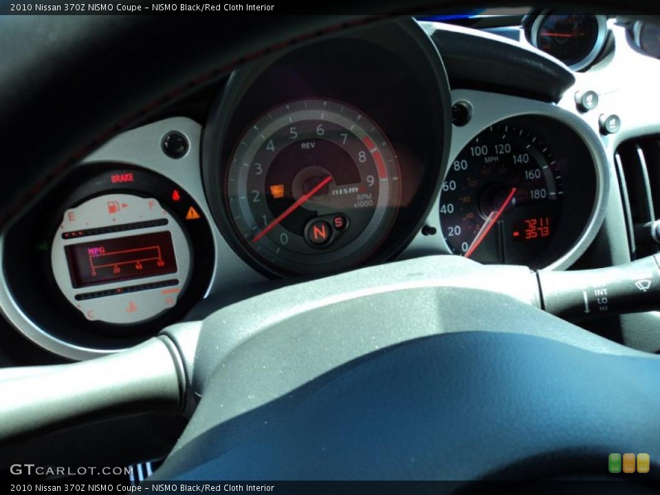 NISMO Black/Red Cloth Interior Gauges for the 2010 Nissan 370Z NISMO Coupe #48333820
