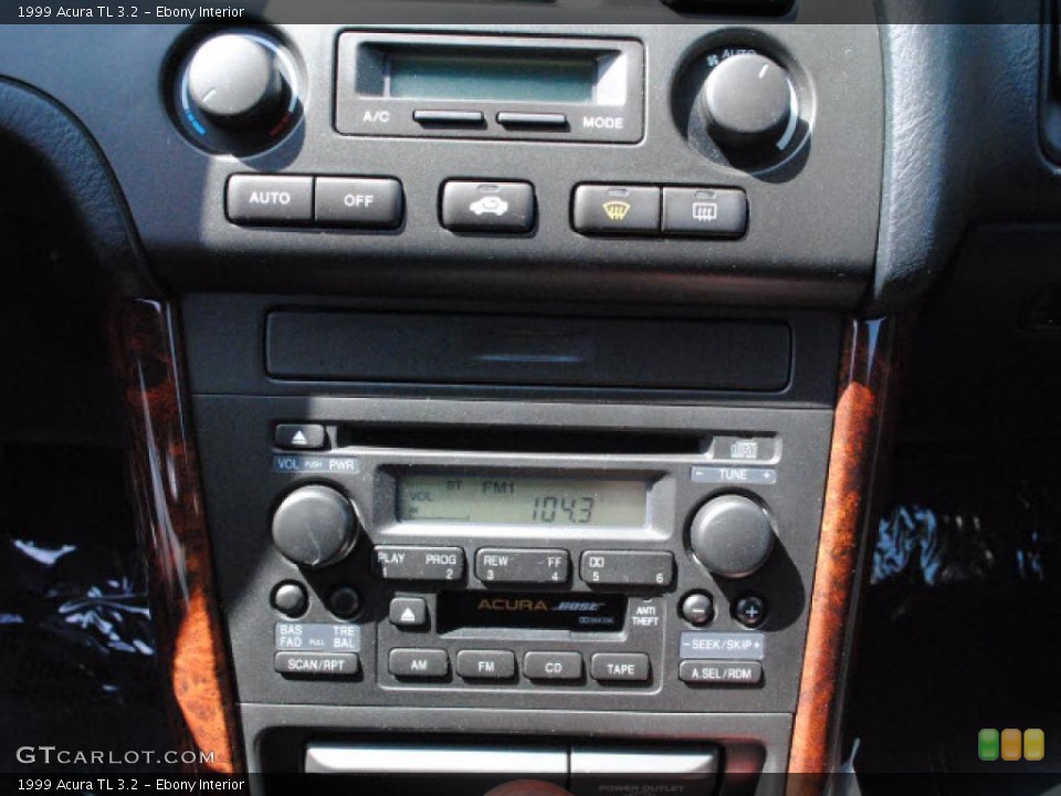Ebony Interior Controls for the 1999 Acura TL 3.2 #48334078