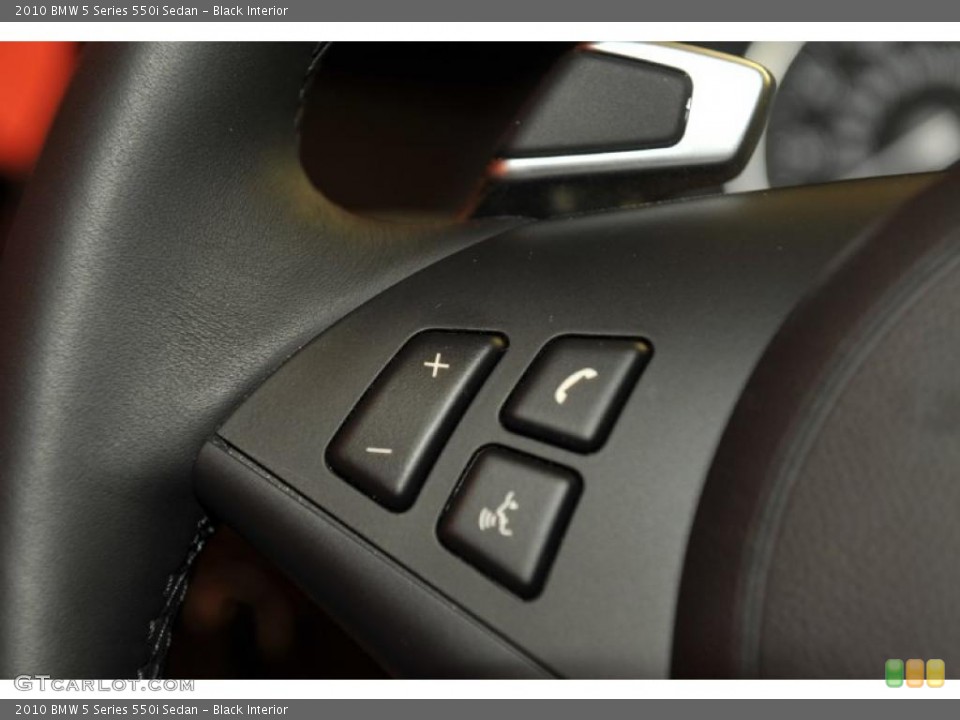 Black Interior Controls for the 2010 BMW 5 Series 550i Sedan #48334459
