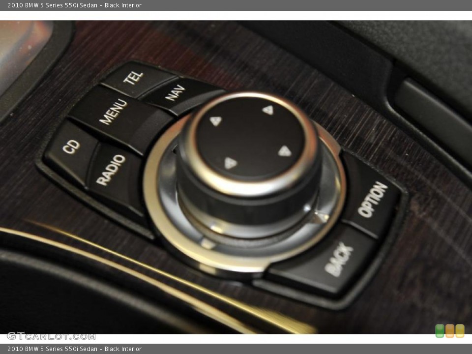 Black Interior Controls for the 2010 BMW 5 Series 550i Sedan #48334858