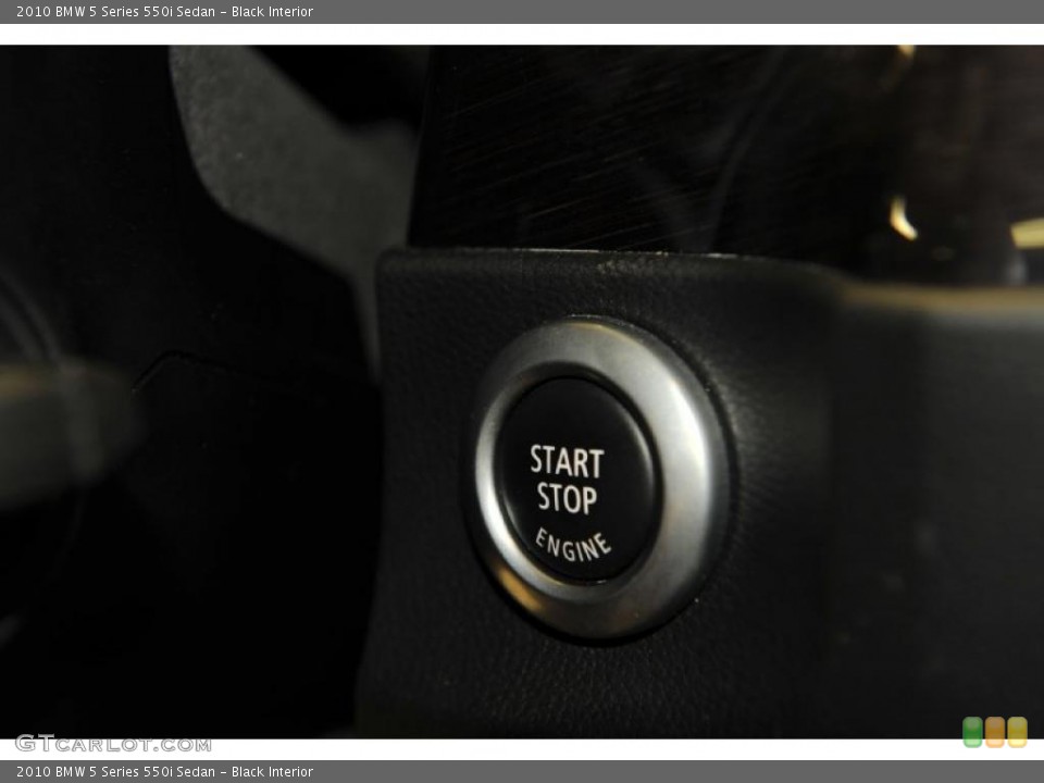 Black Interior Controls for the 2010 BMW 5 Series 550i Sedan #48334897