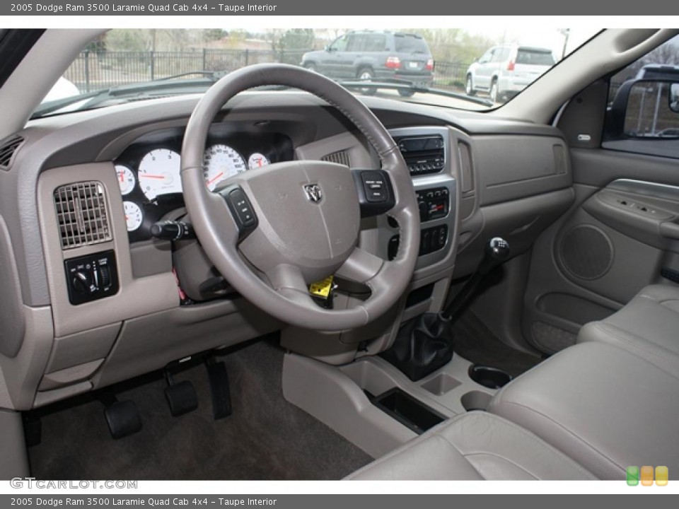 Taupe Interior Prime Interior for the 2005 Dodge Ram 3500 Laramie Quad Cab 4x4 #48336094