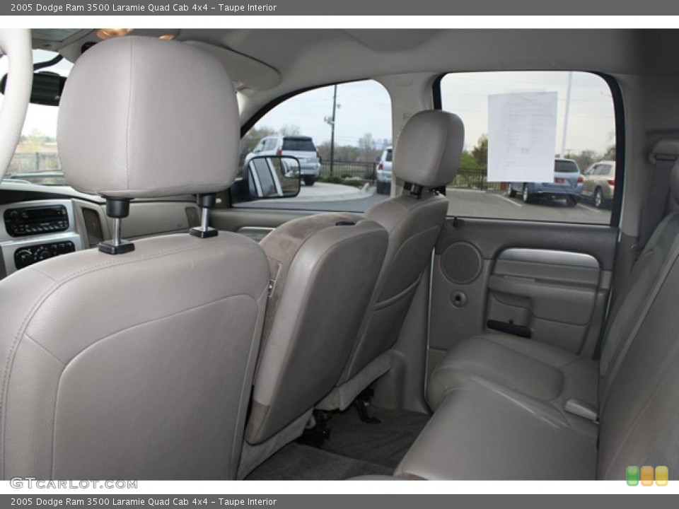 Taupe Interior Photo for the 2005 Dodge Ram 3500 Laramie Quad Cab 4x4 #48336124