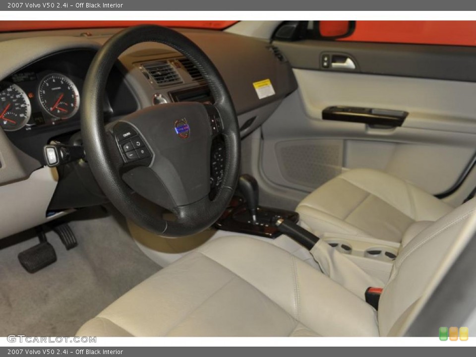 Off Black Interior Prime Interior for the 2007 Volvo V50 2.4i #48337627