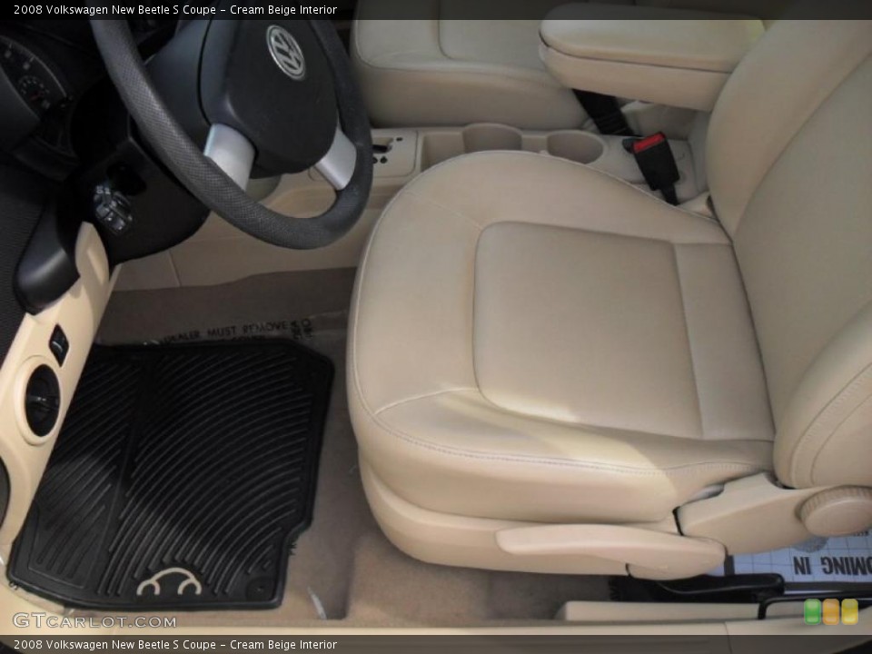 Cream Beige Interior Photo for the 2008 Volkswagen New Beetle S Coupe #48338524