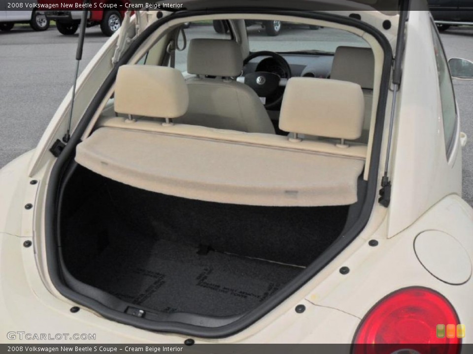 Cream Beige Interior Trunk for the 2008 Volkswagen New Beetle S Coupe #48338659
