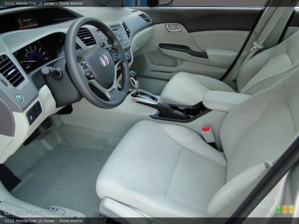 Stone Interior Photo for the 2012 Honda Civic LX Sedan #48340108
