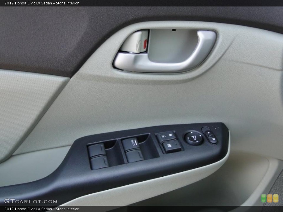Stone Interior Controls for the 2012 Honda Civic LX Sedan #48340153
