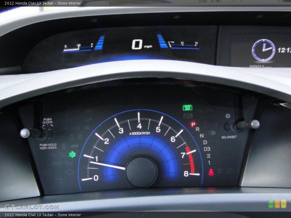 Stone Interior Gauges for the 2012 Honda Civic LX Sedan #48340219