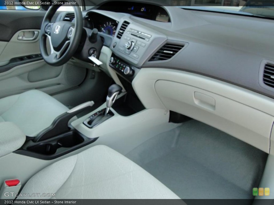 Stone Interior Dashboard for the 2012 Honda Civic LX Sedan #48340303