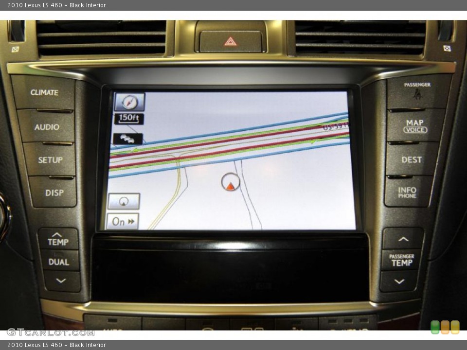 Black Interior Navigation for the 2010 Lexus LS 460 #48341323