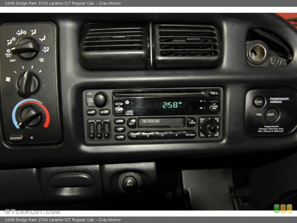 Gray Interior Controls for the 1998 Dodge Ram 1500 Laramie SLT Regular Cab #48342100