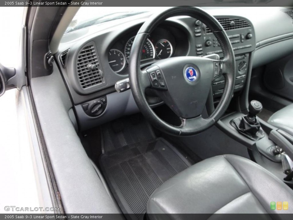 Slate Gray Interior Photo for the 2005 Saab 9-3 Linear Sport Sedan #48342970