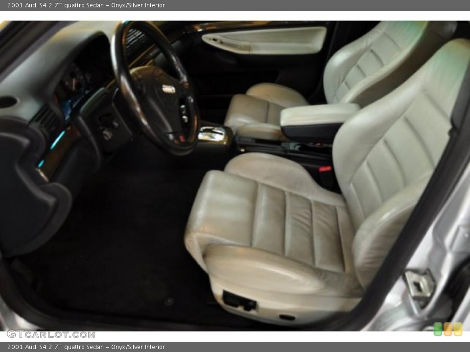 Onyx/Silver Interior Photo for the 2001 Audi S4 2.7T quattro Sedan #48343153