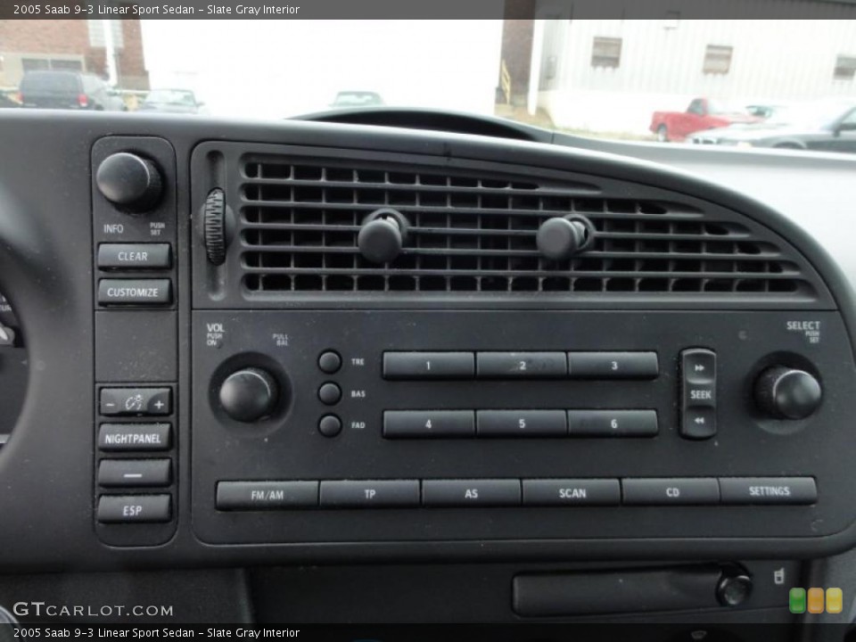 Slate Gray Interior Controls for the 2005 Saab 9-3 Linear Sport Sedan #48343393