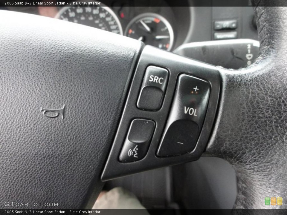 Slate Gray Interior Controls for the 2005 Saab 9-3 Linear Sport Sedan #48343468