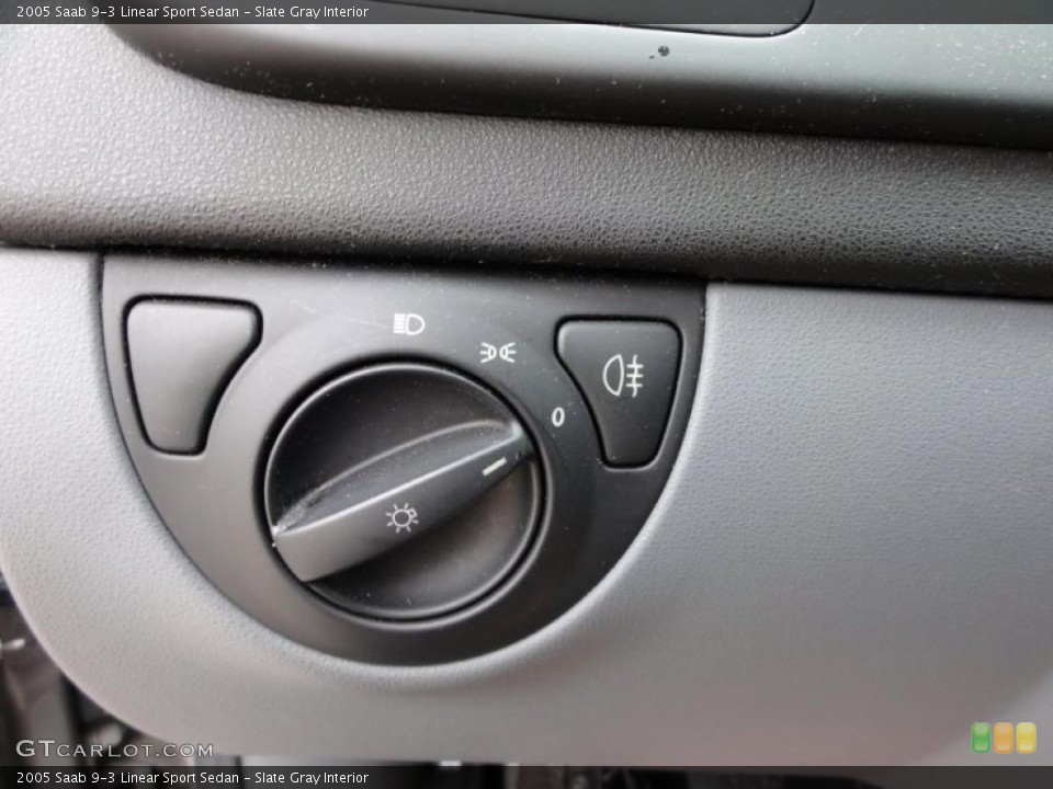Slate Gray Interior Controls for the 2005 Saab 9-3 Linear Sport Sedan #48343513