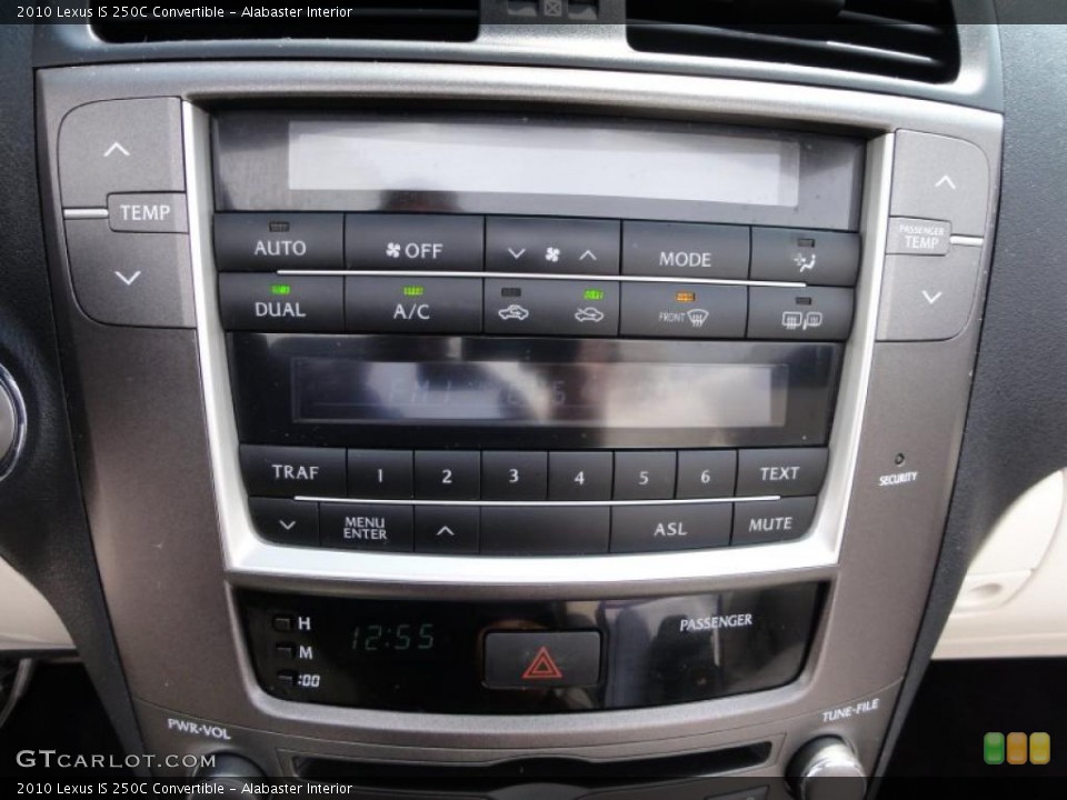 Alabaster Interior Controls for the 2010 Lexus IS 250C Convertible #48344092