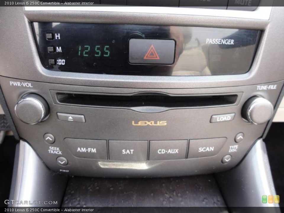 Alabaster Interior Controls for the 2010 Lexus IS 250C Convertible #48344104
