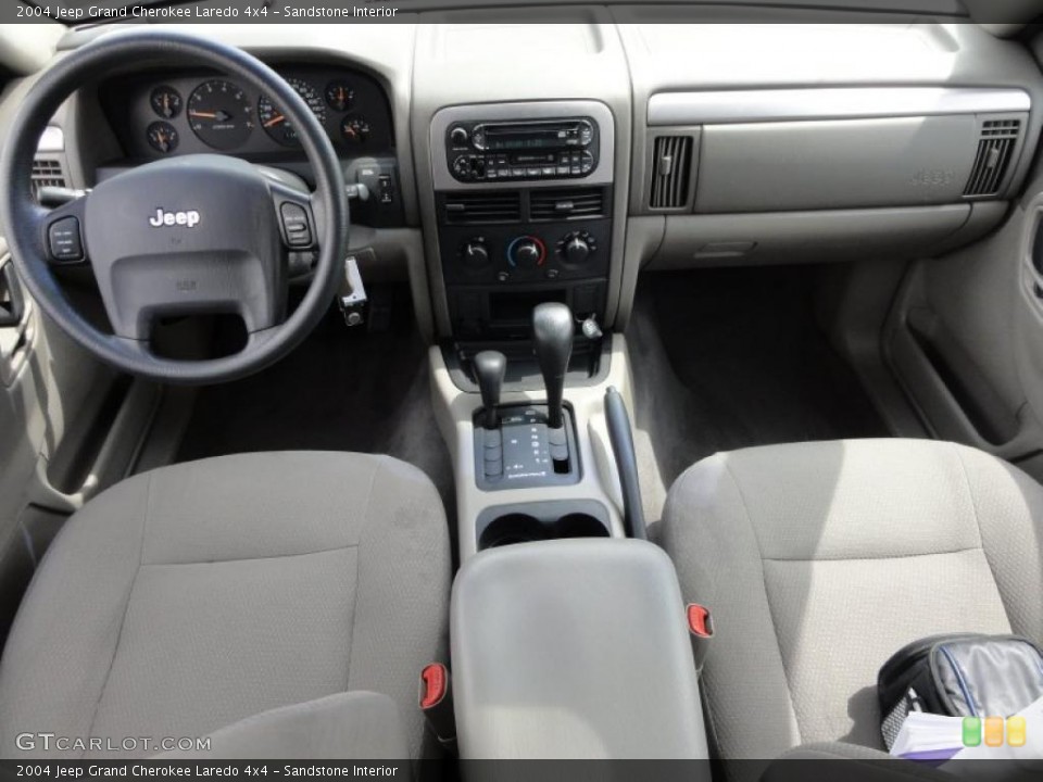Sandstone Interior Dashboard for the 2004 Jeep Grand Cherokee Laredo 4x4 #48344761