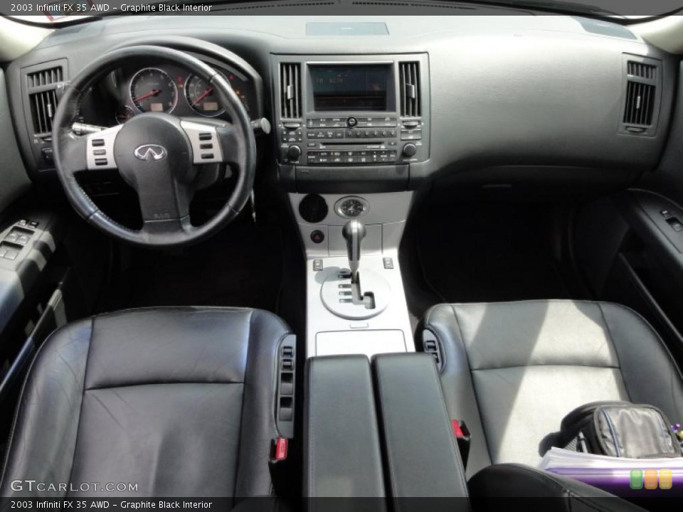 Graphite Black Interior Dashboard for the 2003 Infiniti FX 35 AWD #48346465