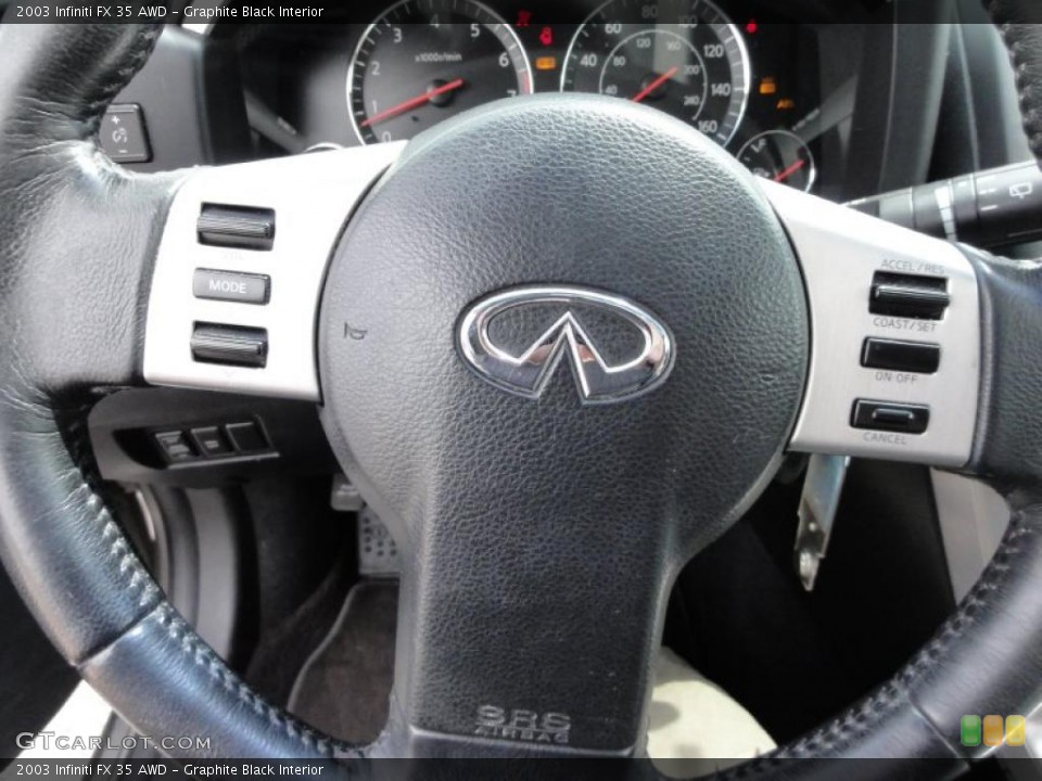 Graphite Black Interior Steering Wheel for the 2003 Infiniti FX 35 AWD #48346777