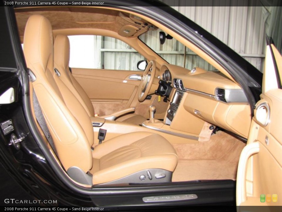 Sand Beige Interior Photo for the 2008 Porsche 911 Carrera 4S Coupe #48348904