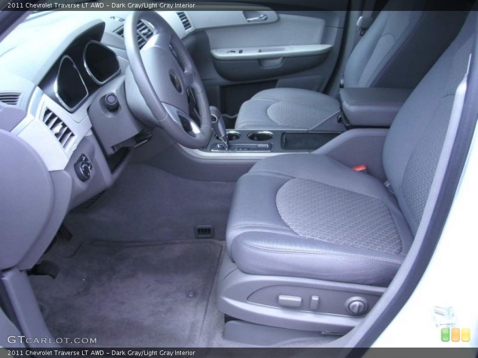 Dark Gray/Light Gray Interior Photo for the 2011 Chevrolet Traverse LT AWD #48349582
