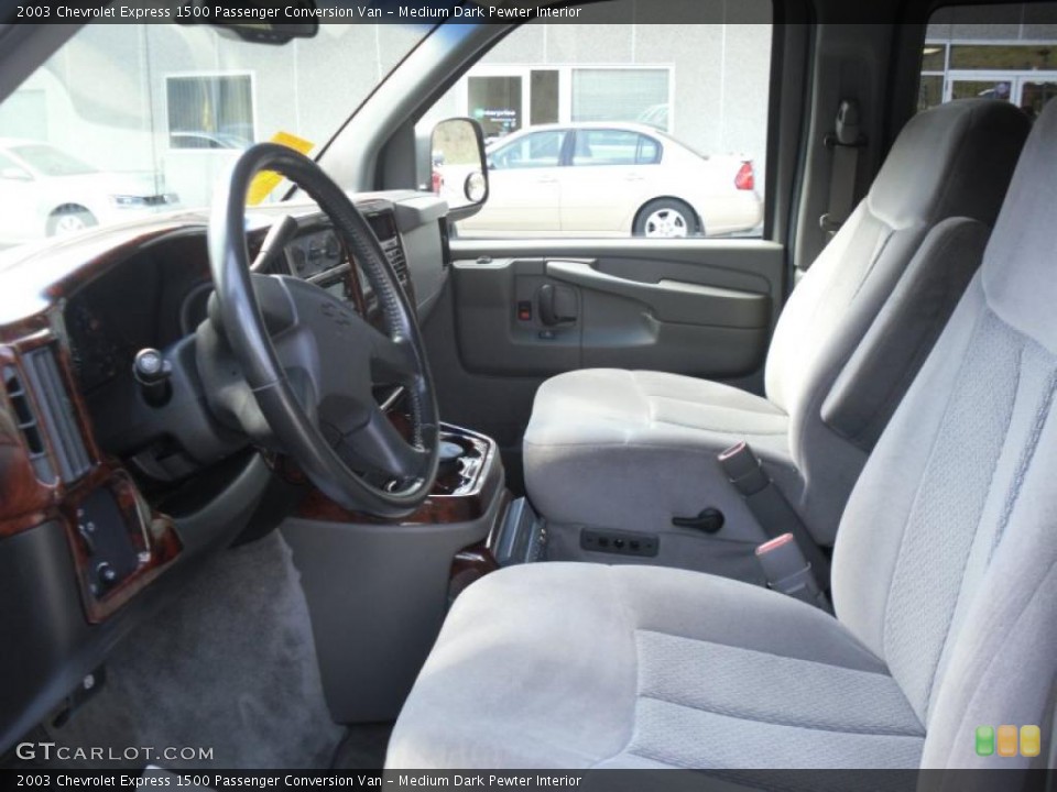 Medium Dark Pewter Interior Photo for the 2003 Chevrolet Express 1500 Passenger Conversion Van #48353848