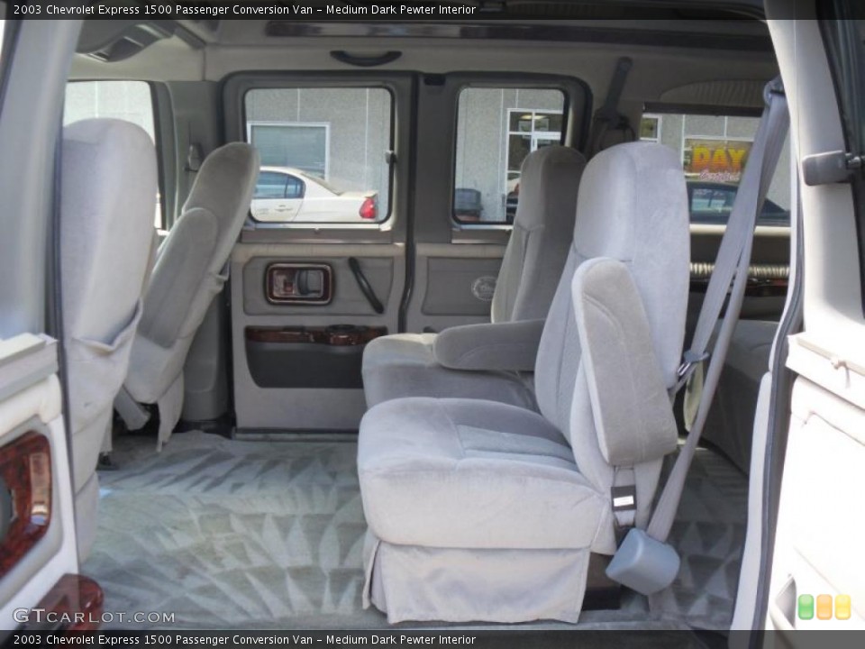 Medium Dark Pewter Interior Photo for the 2003 Chevrolet Express 1500 Passenger Conversion Van #48353863