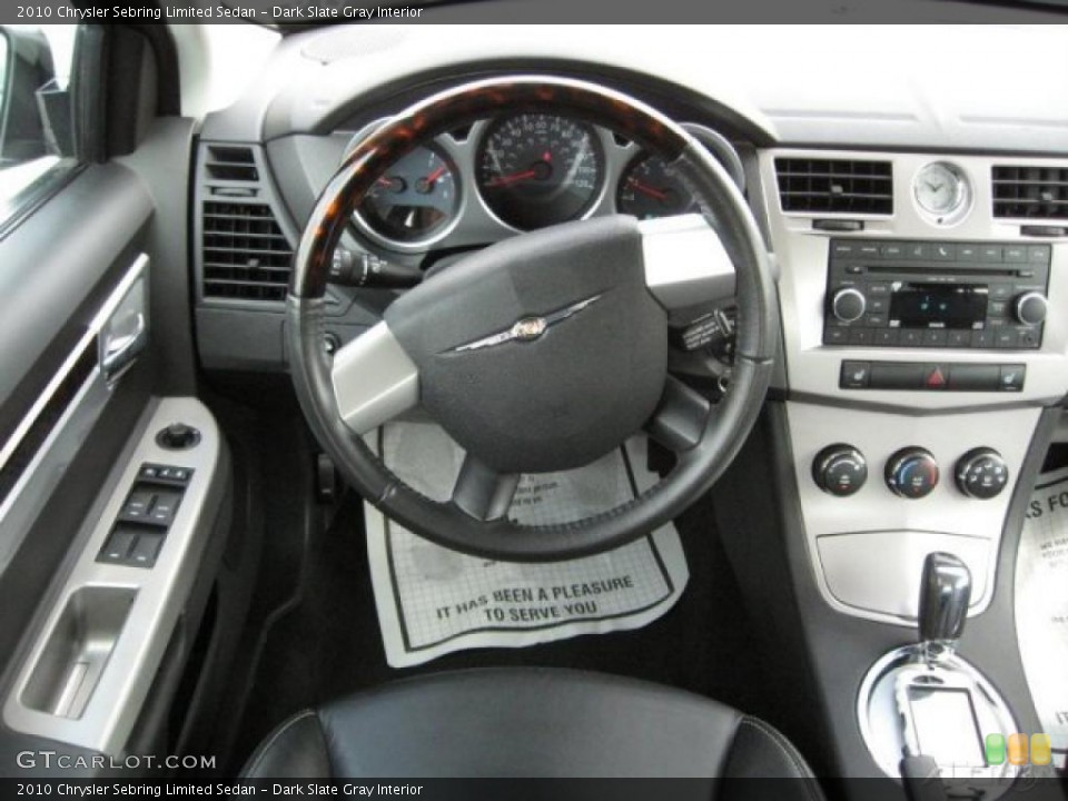 Dark Slate Gray Interior Photo for the 2010 Chrysler Sebring Limited Sedan #48354538