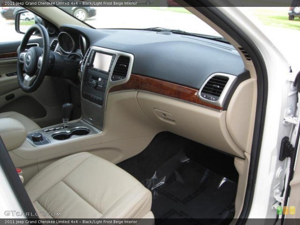 Black/Light Frost Beige Interior Dashboard for the 2011 Jeep Grand Cherokee Limited 4x4 #48354763