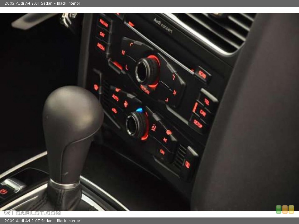 Black Interior Controls for the 2009 Audi A4 2.0T Sedan #48355081