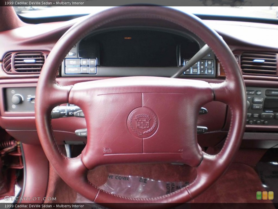 Mulberry Interior Steering Wheel for the 1999 Cadillac DeVille Sedan #48355255