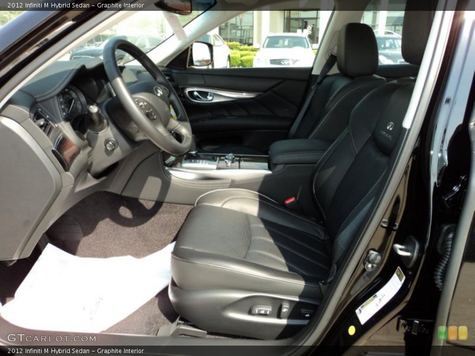 Graphite Interior Photo for the 2012 Infiniti M Hybrid Sedan #48355600