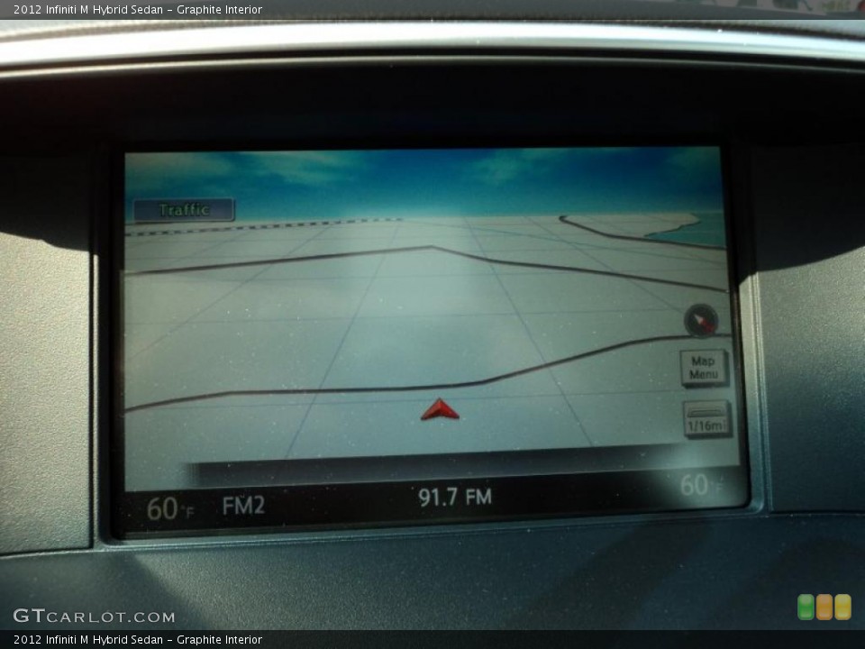 Graphite Interior Navigation for the 2012 Infiniti M Hybrid Sedan #48355633