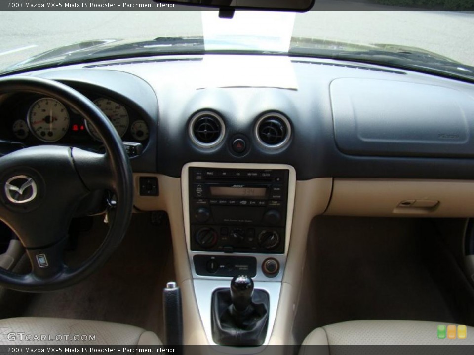 Parchment Interior Dashboard for the 2003 Mazda MX-5 Miata LS Roadster #48355999