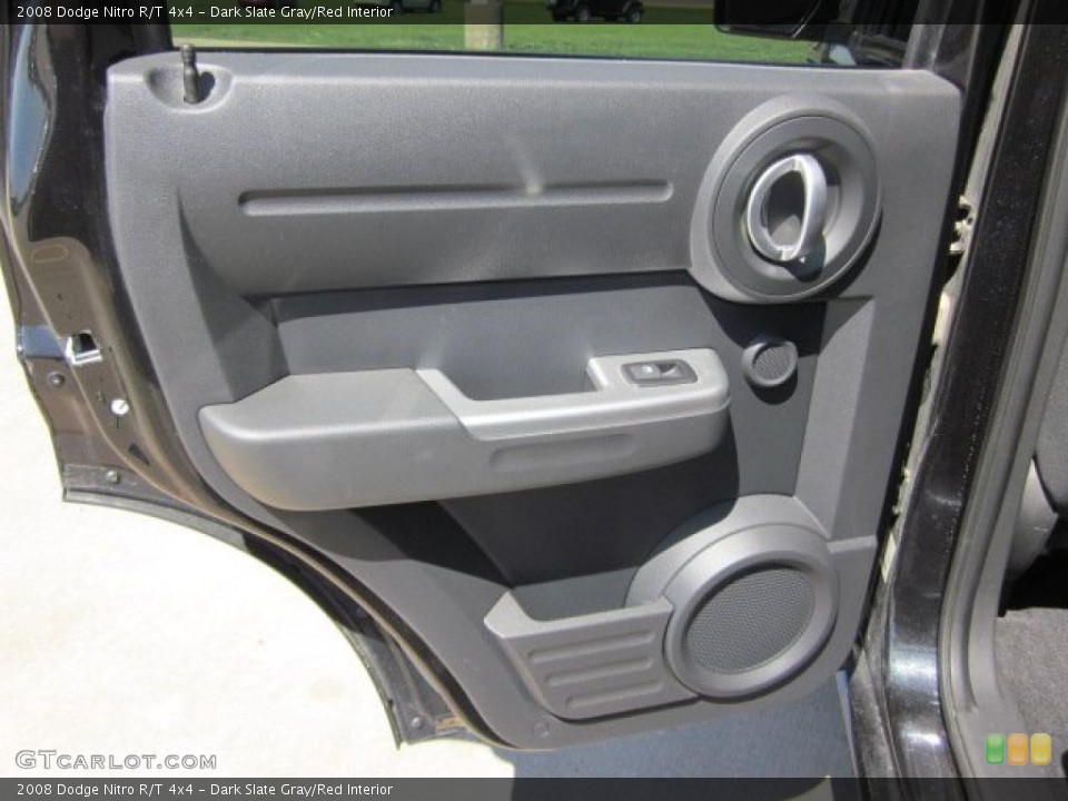 Dark Slate Gray/Red Interior Door Panel for the 2008 Dodge Nitro R/T 4x4 #48356761