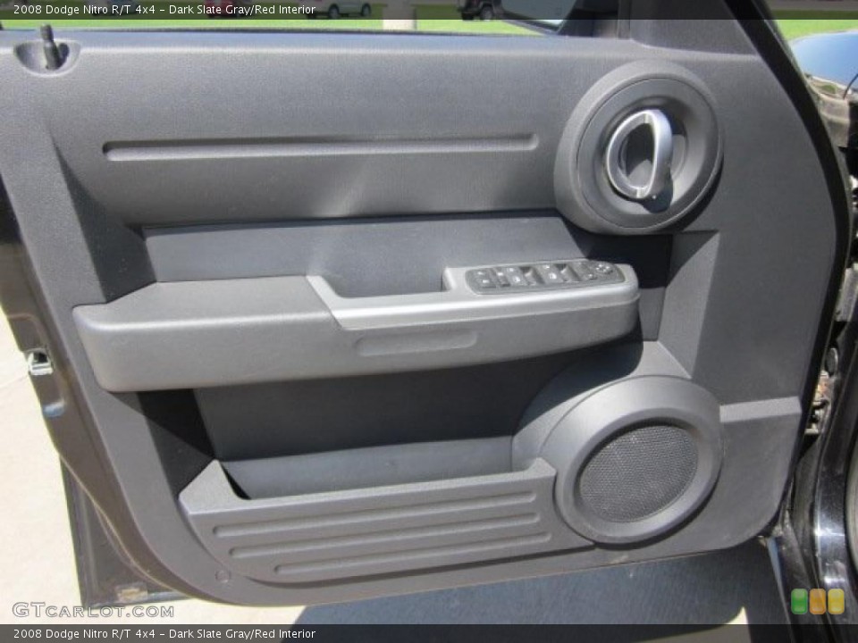 Dark Slate Gray/Red Interior Door Panel for the 2008 Dodge Nitro R/T 4x4 #48356776