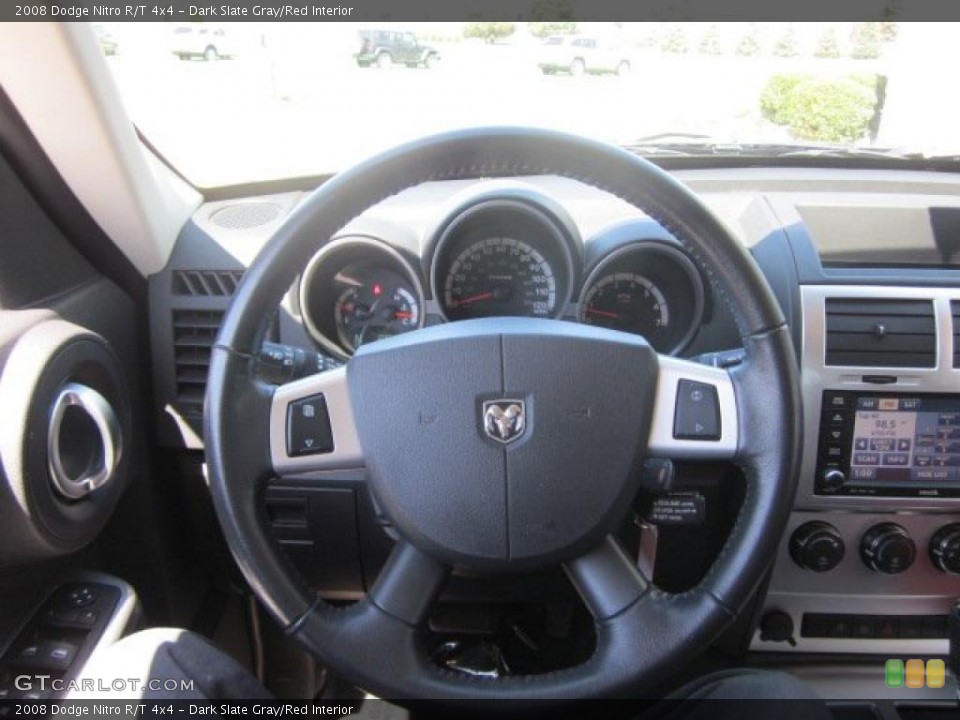 Dark Slate Gray/Red Interior Steering Wheel for the 2008 Dodge Nitro R/T 4x4 #48356803