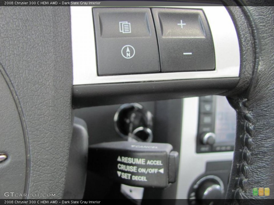 Dark Slate Gray Interior Controls for the 2008 Chrysler 300 C HEMI AWD #48357100