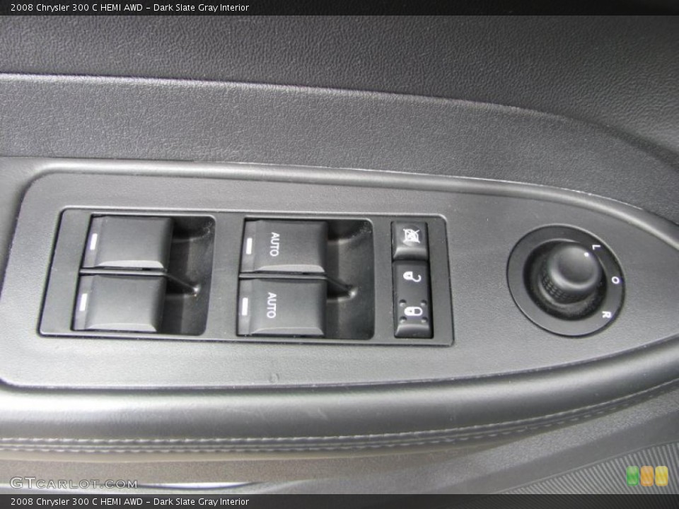 Dark Slate Gray Interior Controls for the 2008 Chrysler 300 C HEMI AWD #48357130