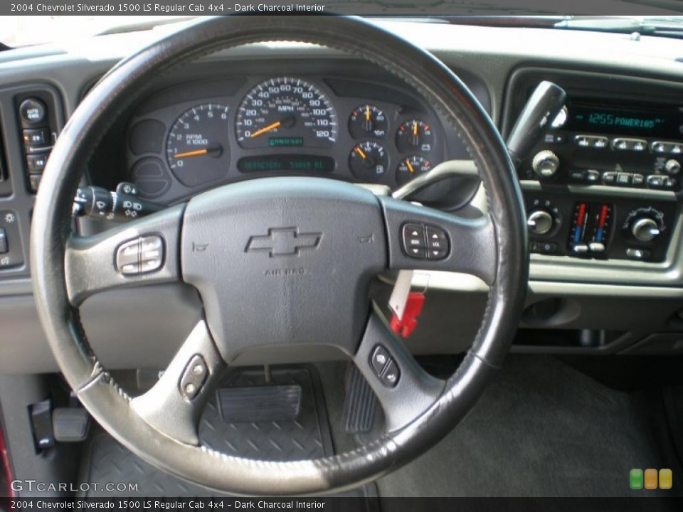Dark Charcoal Interior Steering Wheel for the 2004 Chevrolet Silverado 1500 LS Regular Cab 4x4 #48357586