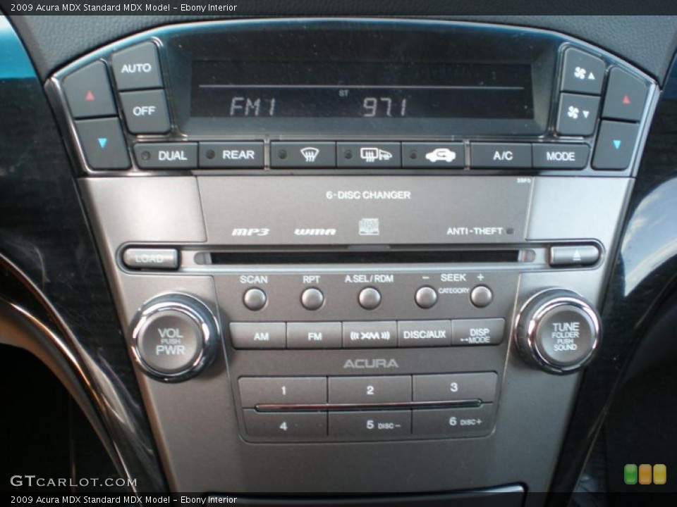 Ebony Interior Controls for the 2009 Acura MDX  #48358486