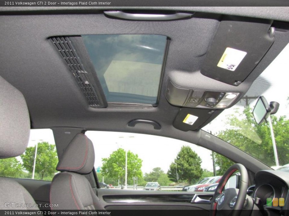 Interlagos Plaid Cloth Interior Sunroof for the 2011 Volkswagen GTI 2 Door #48360022