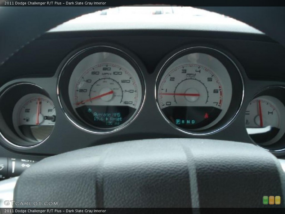 Dark Slate Gray Interior Gauges for the 2011 Dodge Challenger R/T Plus #48360316
